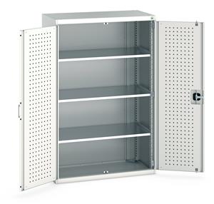 Bott Industial Tool Cupboards with Shelves Bott Perfo Door Cupboard 1050Wx525Dx1600mmH - 3 Shelves
